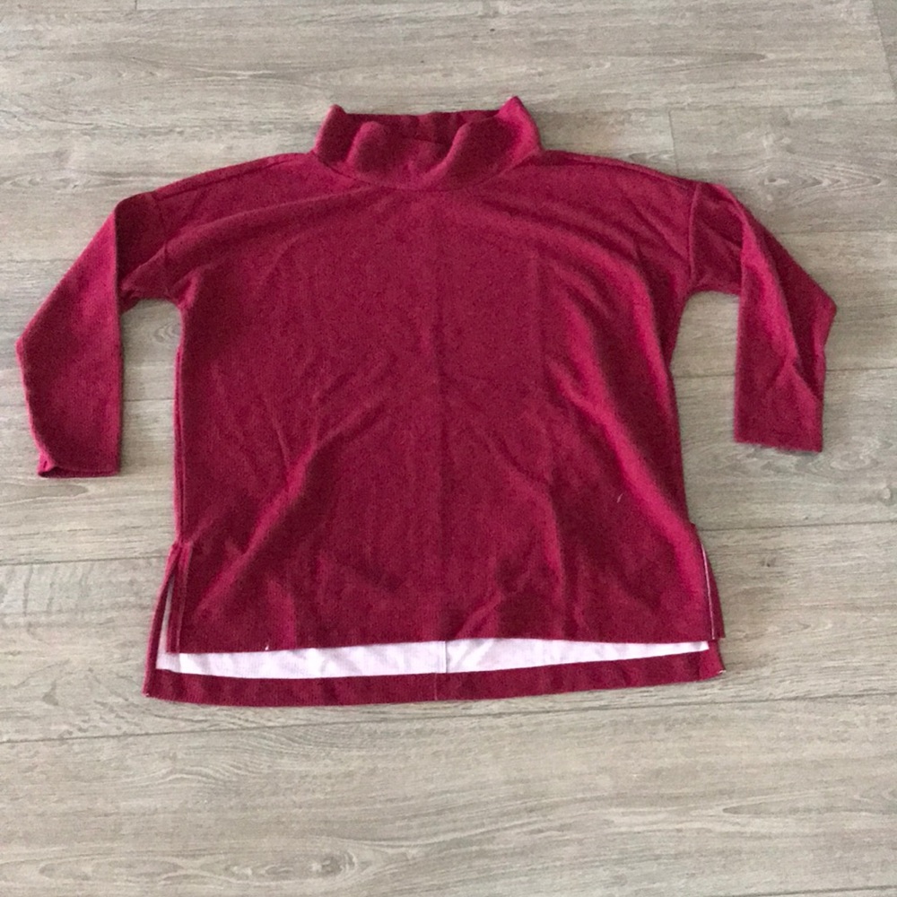 Anthropologie Mock Neck Cozy Knit Top